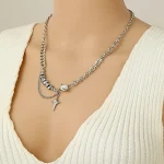 Colar com costura de Opala Asterismo com design especial para homens e mulheres, joia elegante e única. — foto 5