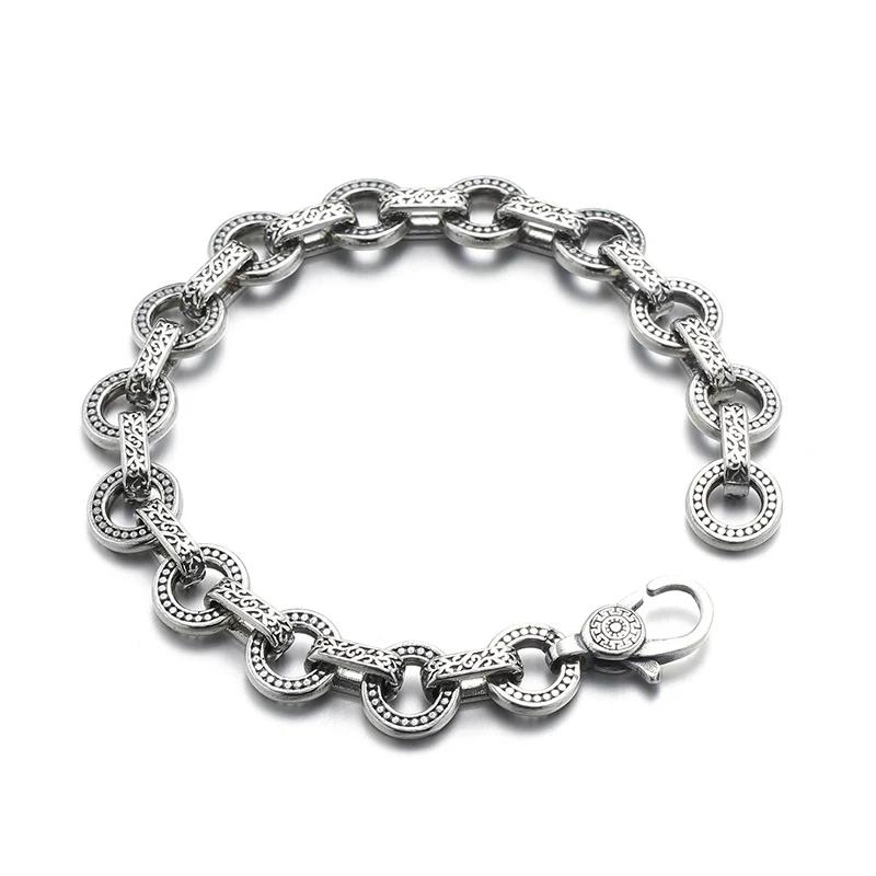 Anel antigo de prata esterlina e pulseira com fivela. Elegância vintage atemporal. Conforto e estilo, perfeito para qualquer look. Ajustável. — foto 2