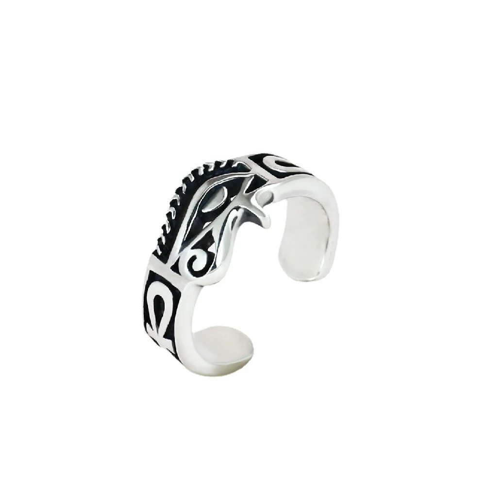 Anel geométrico estiloso e simples para homens com personalidade. Design moderno e elegante para complementar seu visual. Compre agora! — foto 3
