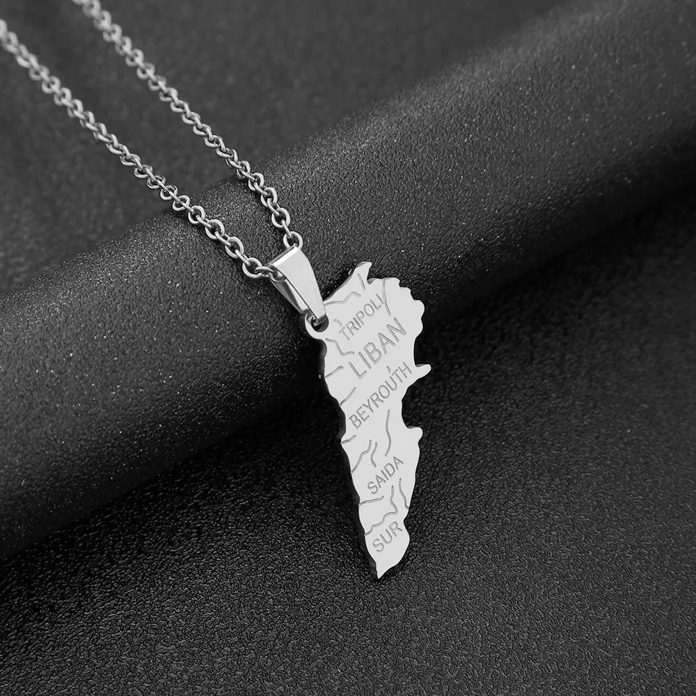 Pingente Líbano em Aço Inoxidável para Homens e Mulheres, expresse seu orgulho. Um acessório elegante, durável e resistente, perfeito para uso diário. — foto 9