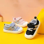 Chaussures bébé garçon, tout-petits, toile souple et antidérapante, parfaites pour les premiers pas et le confort quotidien de bébé. — photo 3