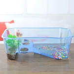 Reptile Turtle Tortoise Vivarium Box Aquarium Tank with Basking Ramp Drop Shipping — photo 2