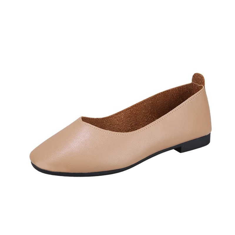 Women's Autumn Fashion Low-cut Square Toe Vintage Flat Shoes, comfortable and stylish flats perfect for everyday wear. — photo 11
