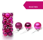 Boxed ball 6cm rose red
