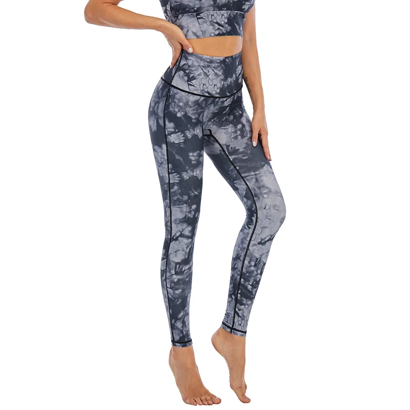 Women's Yoga Pants European & American Tight-fitting High-waist Hip-lifting Exercise Leggings for Fitness. — photo 9