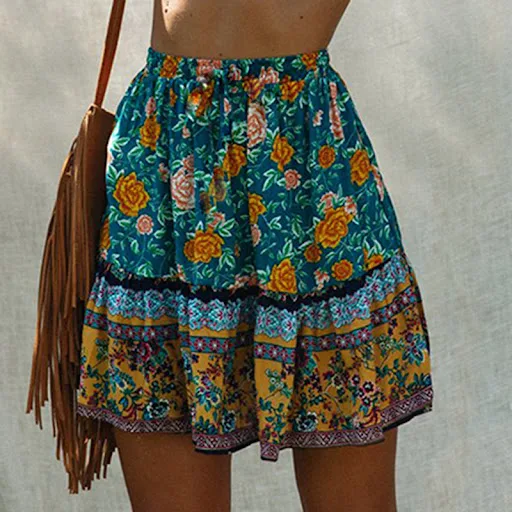 Title 4, Boho print rok, perfect voor de zomer, licht en...
