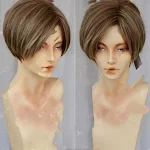 Peruca Cosplay Novo Estilo Cabelo Curto. Ideal para Festas e Eventos. Transforme seu visual com esta peruca estilosa e prática. — foto 1
