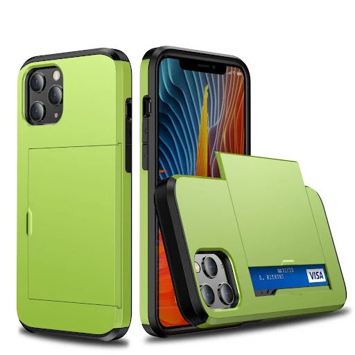 Title 6, Apple compatible iPhone 12 card push slide anti...