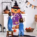 3D Filz Kürbis Bastelset für Kinder – Halloween DIY. Einfaches Selbermachen, kreativer Spaß. Dekorieren und feiern Sie Halloween! — foto 3