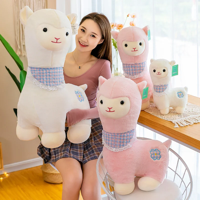 Boneca de alpaca fofa, personalidade fashion para casa. Pelúcia adorável, ideal para decoração e trazer um toque de charme ao ambiente. — foto 4