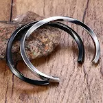 Pulseira Vintage de Aço Inoxidável com Diamantes Mobius Hip-hop Masculina, Joia para Homens com Estilo Urbano e Design Exclusivo — foto 4