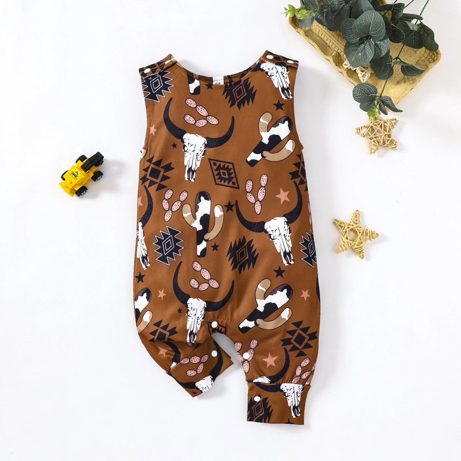 Verstelbare eendelige romper met schouderknoppen voor dames, combineert comfort en stijl, ideaal voor een casual look die altijd past. — foto 10