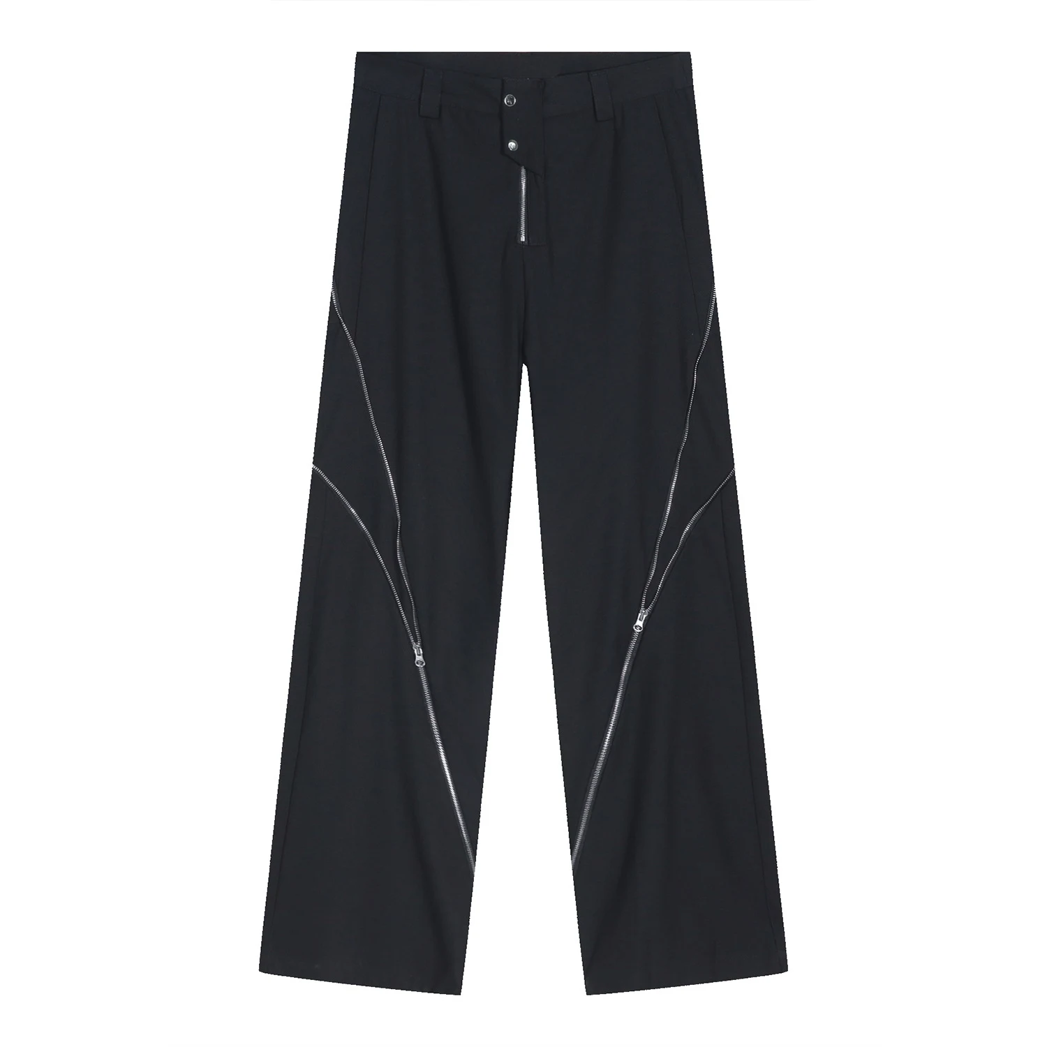 Title 2, Pantalones de traje micro verticales con cremal...