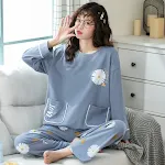 Long Sleeve Cotton Plus Size Homewear Suit — photo 8