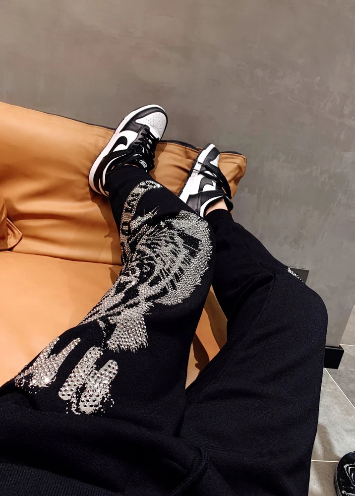 Title 5, Tiger Head Hot Drilling Dark Street Luxury Tren...
