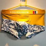 Cueca Ice Silk Masculina com Estampa Fashion Roupa Íntima Leve e Confortável Respirável Estilo Moderno e Design Exclusivo para Homens — foto 13