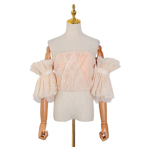 Title 1, Top senza backless estivo a backless con colletto