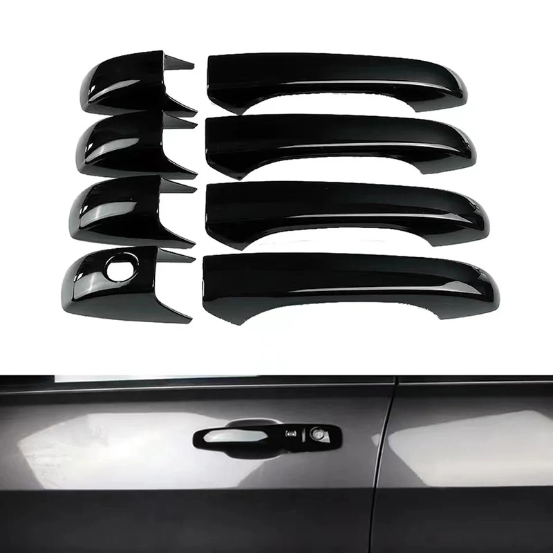 Title 1, Bright Black Car Door Handle Door Decoration Su...