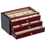 Three Wine Red Beige White