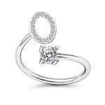Anel Feminino Ajustável com 26 Letras de Zircônia Elegante e Personalizado Jóia Moderna e Delicada Presente Perfeito para Ela — foto 15