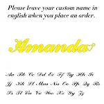 Colar feminino de aço inoxidável com pingente de letra cursiva personalizado, um presente especial e elegante. — foto 21