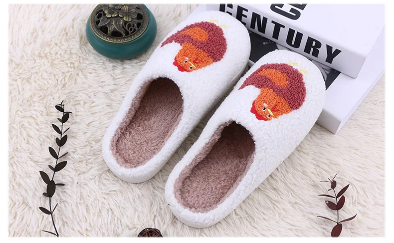 Title 1, Kippenprint pluche slippers, zachte zool, warm ...