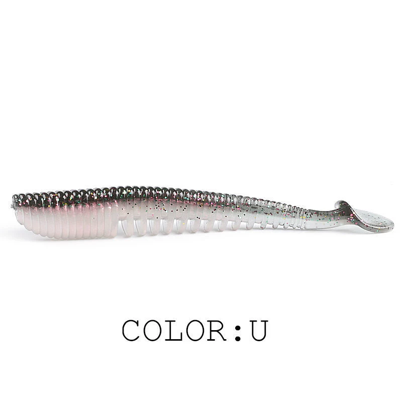 Señuelo de agua dulce T-Tail con anzuelo de plomo – Atrae peces con su movimiento realista y diseño suave. Perfecto para pesca efectiva. — foto 6