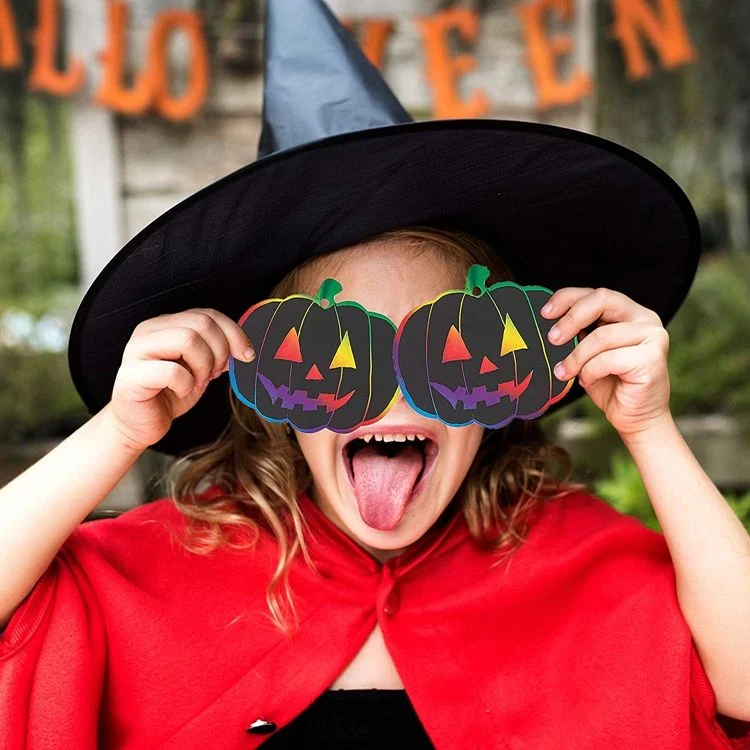 Title 6, 24 Pieces of Four Patterns DIY Halloween Colorf...