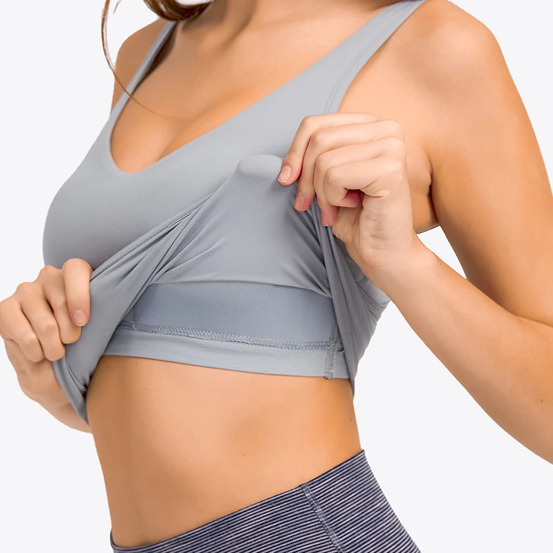 Title 5, Top deportivo para mujer con espalda en U y alm...