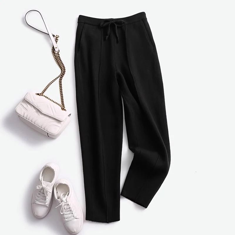 Fashion Personality Female Knit Cropped Pants, flattering fit, comfortable and versatile, perfect for creating stylish a — photo 8