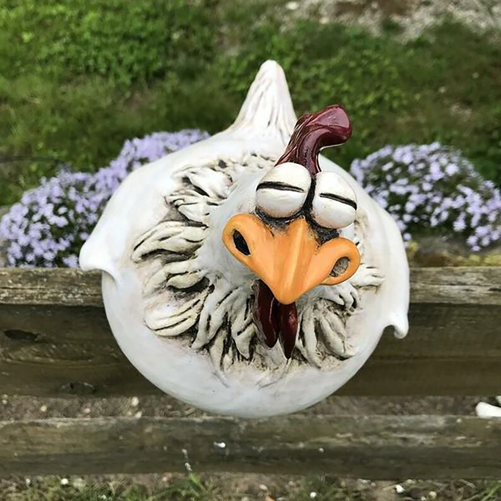 Title 8, Courtyard Art Chicken Garden Lawn Statue Side S...
