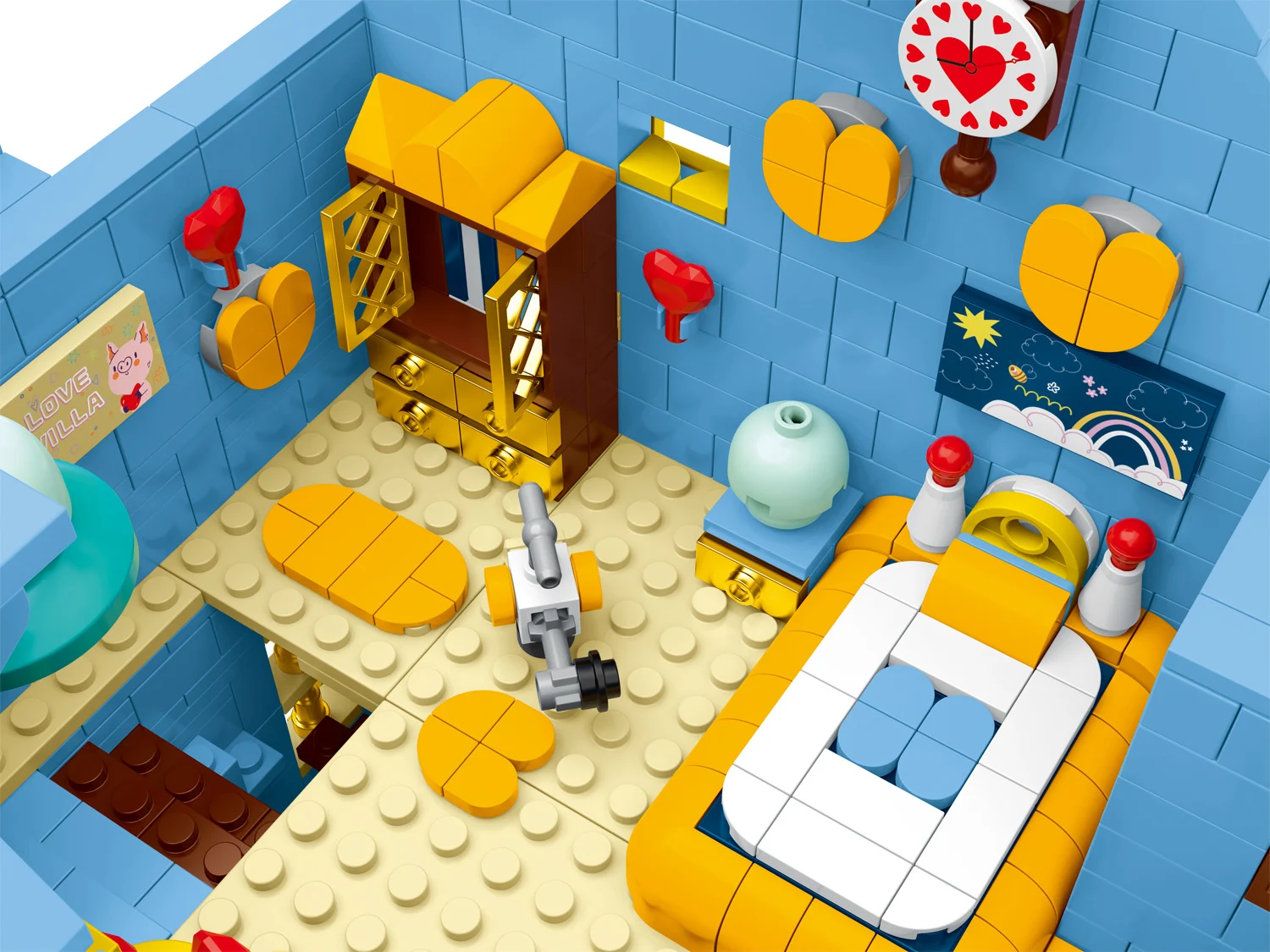 Flower Shop, Fruit Shop, Love Villa Small Particle Children's Patchwork Building Blocks Toy Model. Encourages creativity — photo 4