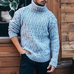 Title 3, Womens turtleneck knitted sweater, soft and wa...