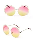 Round metal cutout sunglasses — photo 11