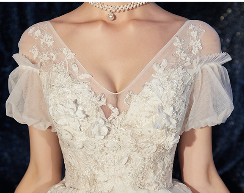 Title 2, Abito da sposa taglia forte premaman con copert...