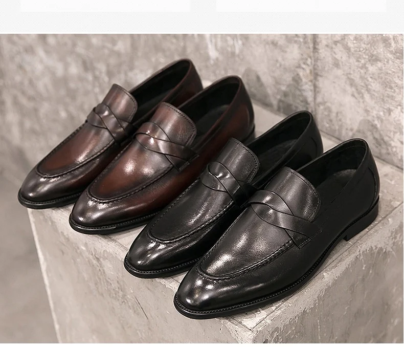 Title 22, Erkekler için İngiliz Derisi Günlük Slip-on Aya...