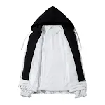 Jaqueta casual com capuz de uniforme de beisebol masculina Solta e confortável. Perfeita para uso diário, estilo esportivo e design moderno e descontraído. — foto 2