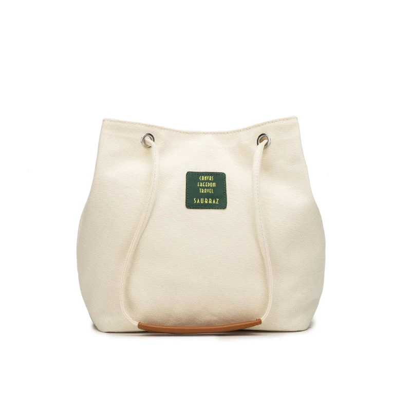 Title 3, Crossbody Portable Striped Simple Canvas Bag, p...