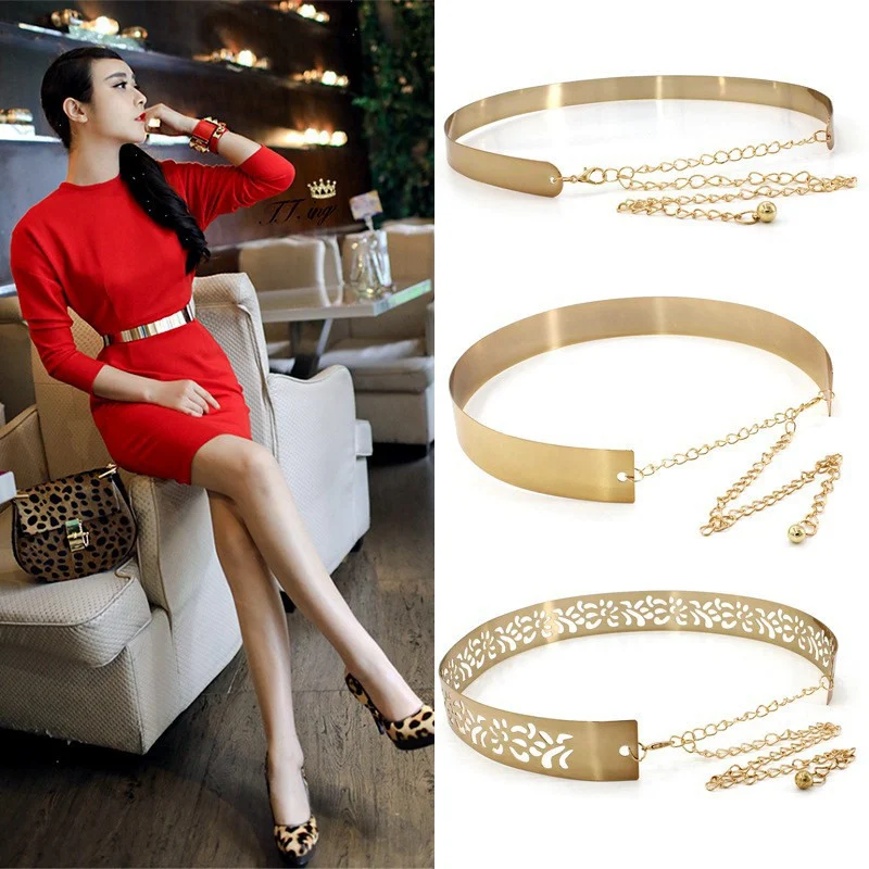Title 1, Personalized Simple Metal Mirror Waist Waist Chain
