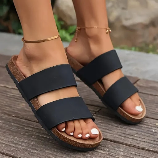 Title 6, Womens Beach Open Toe Flat Sandals, Comfortabl...