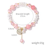 Pulseira feminina de contas de cristal natural, acessório de moda com fio, para um toque elegante e com os benefícios terapêuticos. — foto 16