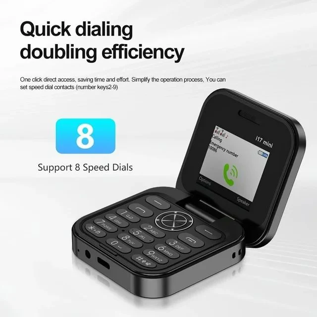 Title 3, Celular 2G com tela dobrável, Dual SIM, Dual St...