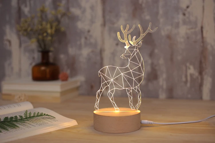 Relaxing 3D night light creates a magical ambiance with incredible visual effects for bedrooms. Perfect decorative light — photo 3