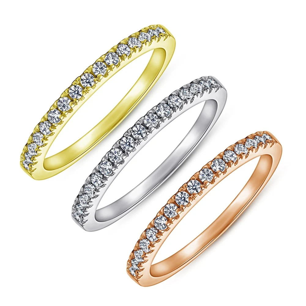 Anel feminino de prata 925 com diamantes, um toque de glamour e sofisticação. Ideal para presentes e uso diário, brilhe! — foto 19