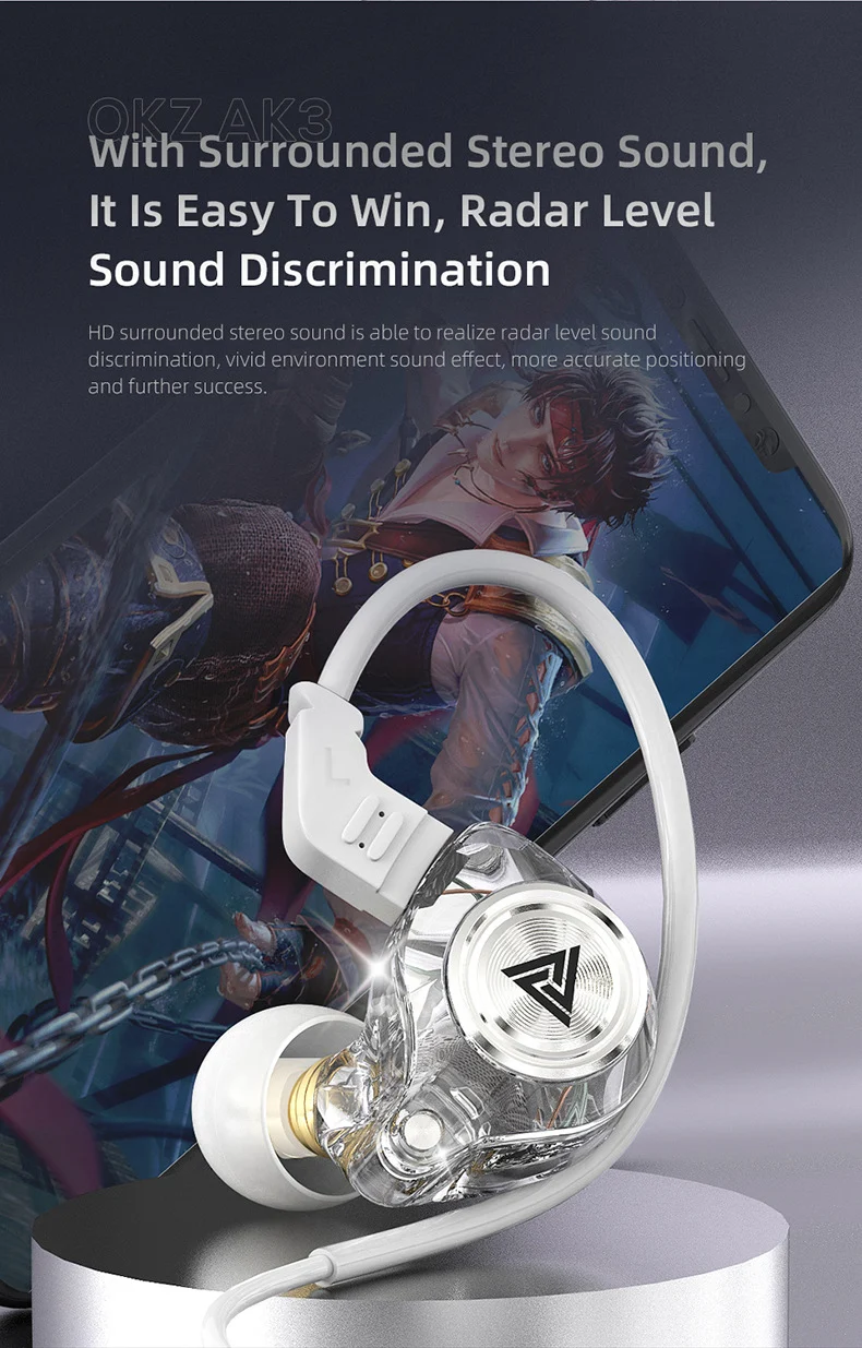 Title 21, QKZ AK3 FiLe Wired In-ear Stereo Earphone provi...