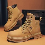 Men's Casual Biker High Top Martin Boots for comfort and style. Perfect for everyday wear, these boots offer a rugged ye — photo 7