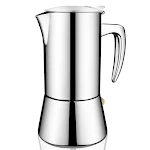 Stainless steel coffee pot for delicious coffee. Brew flavorful coffee with this durable and easy-to-clean coffee pot, p — photo 4