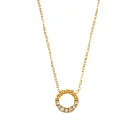 Necklace Gold White Diamond