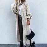 Cárdigan de mujer de moda con mangas abullonadas de largo medio Elegante y cómodo, perfecto para cualquier ocasión, ideal para un look sofisticado y femenino. — foto 4