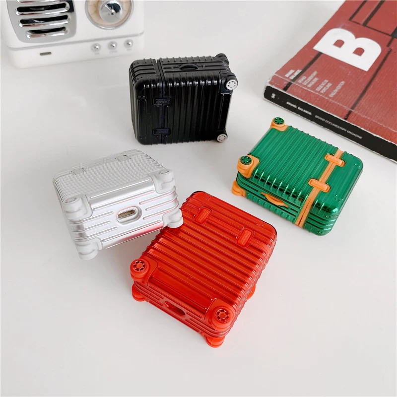 Title 2, Apple compatible electroplated luggage case ear...